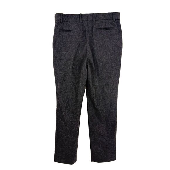EVERLANE GoWeave Pleated Slouchy Wool Trouser Pants 4 Black Tapered Office B27 - Picture 3 of 6
